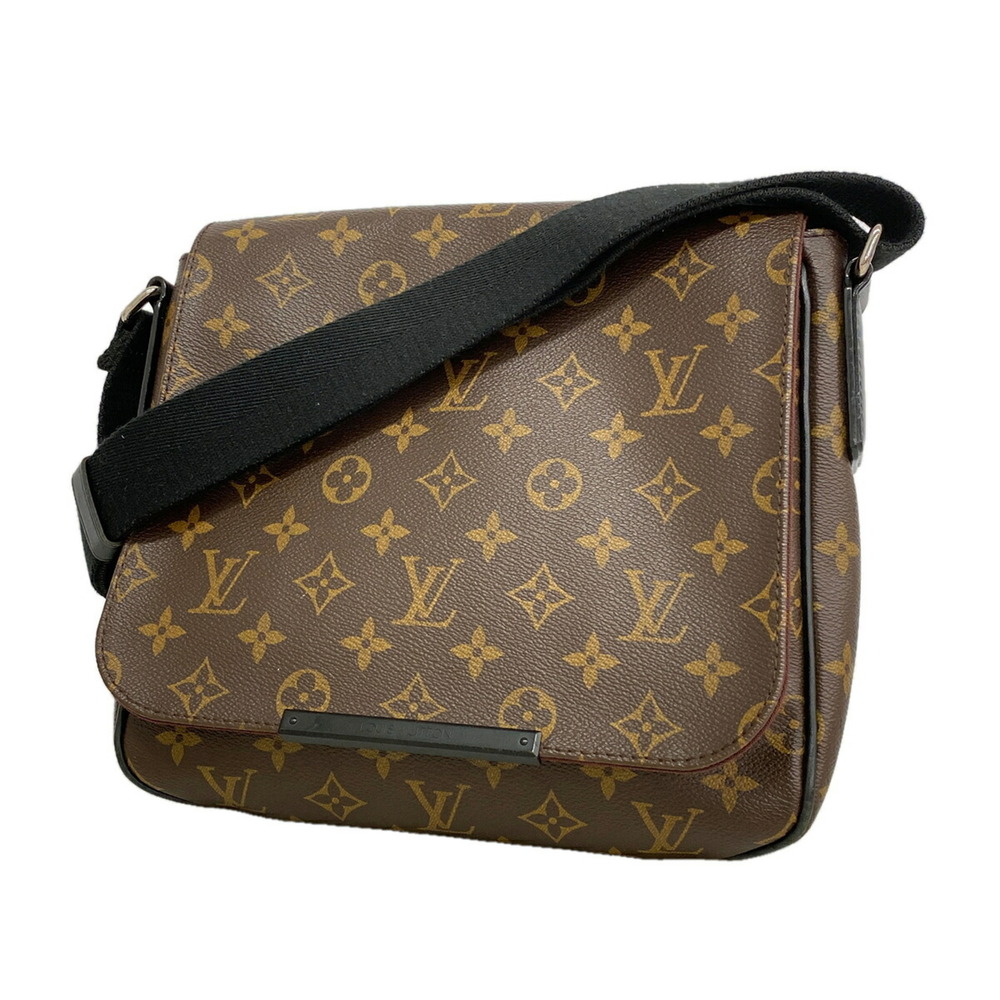 Louis Vuitton Monogram Macassar District PM Shoulder Bag M40935 Brown (Women's)